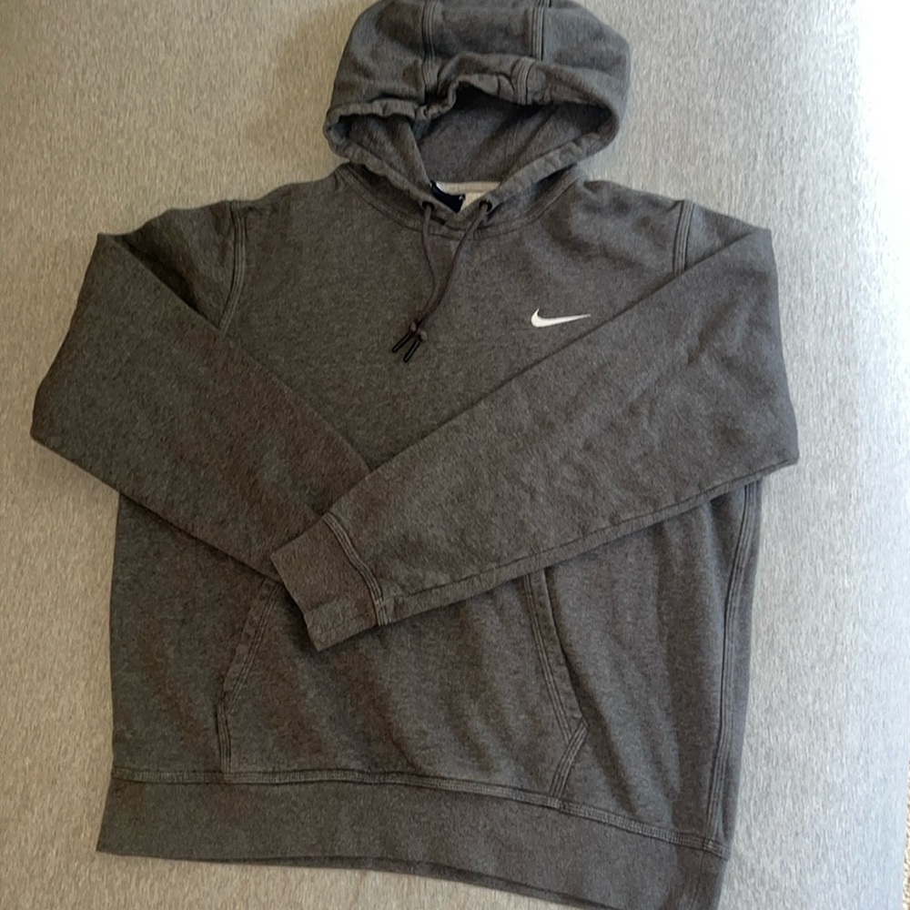 Gray Nike hoodie